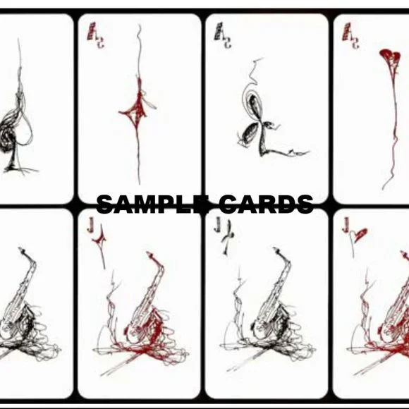 Jam Jazz Session Poker Playing Cards by Artist Design Gift - RARE - Picture 6 of 8